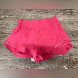 Lululemon gotta got bright pink shorts size 4